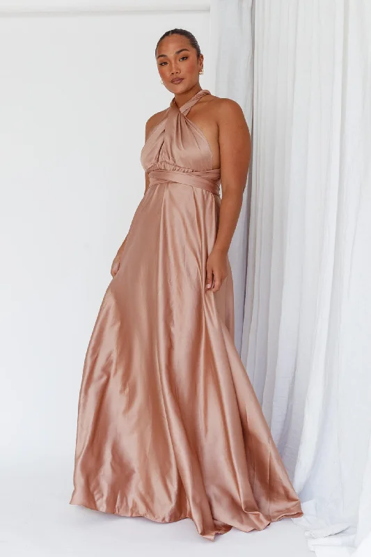 Ariana Multiway Maxi Dress Mocha