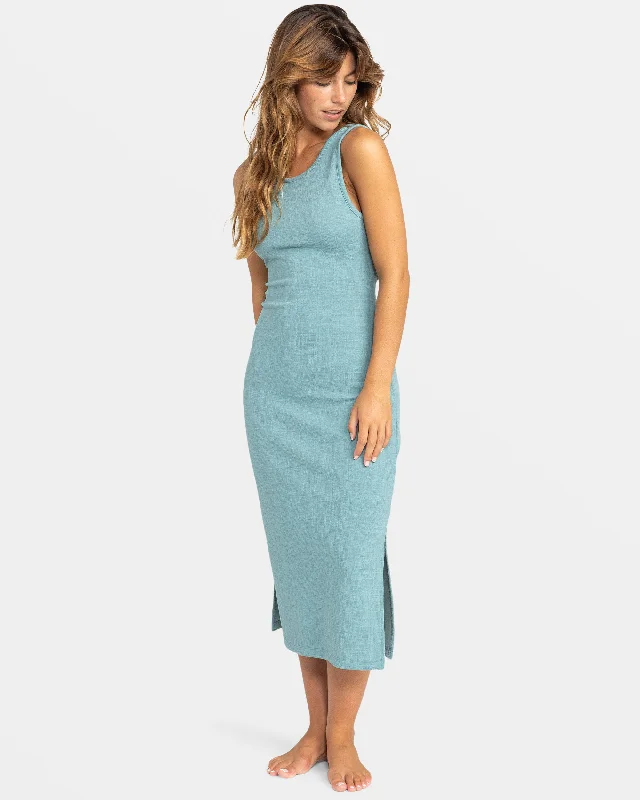 Good Keepsake Midi Dress - Mineral Blue