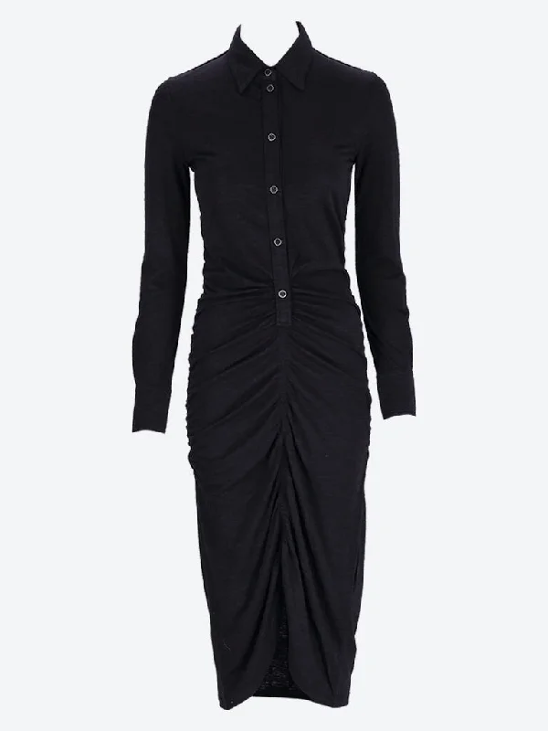 Ivalia long sleeve midi dress