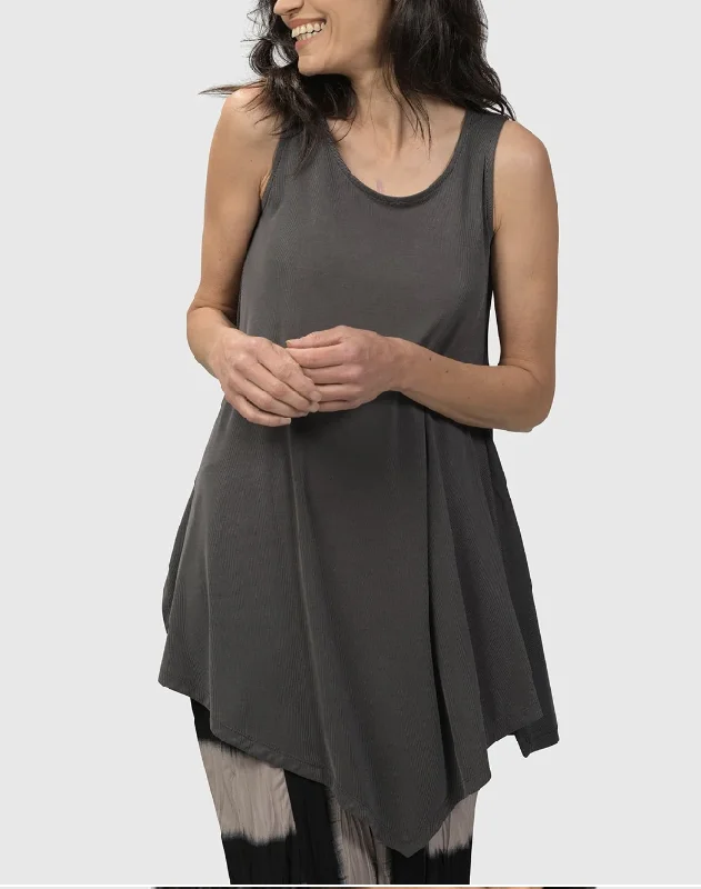 Alembika Clothing - ESSENTIAL JOY SLEEVELESS TUNIC TOP FINAL SALE ITEM