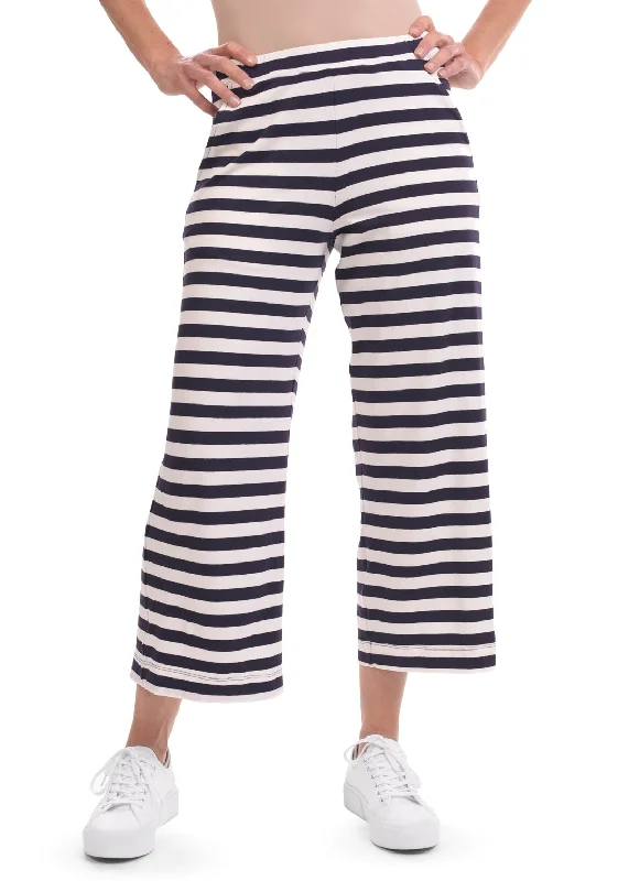 Alembika Clothing - Stripe Crop Pant FINAL SALE ITEM