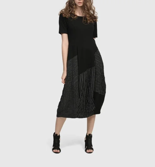 Alembika Dress - HERA T-SHIRT COCOON DRESS, MIX