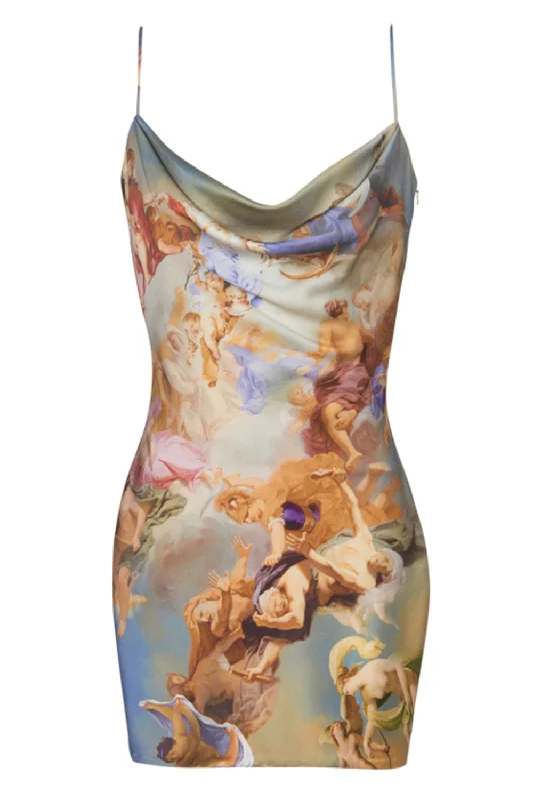 Printed Babydoll Dress