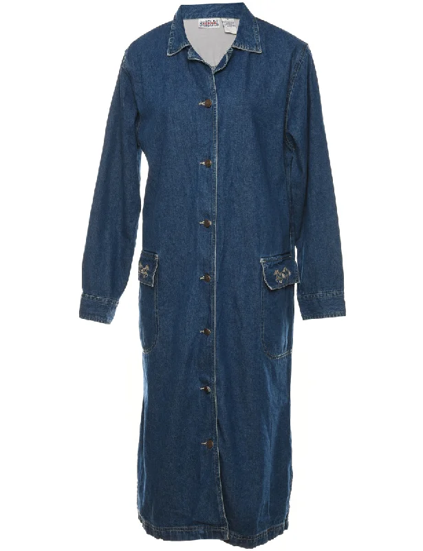 Bill Blass Denim Dress - M