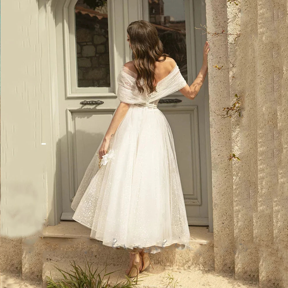 Wedding Dresses  For Women Tulle Point Net Tulle