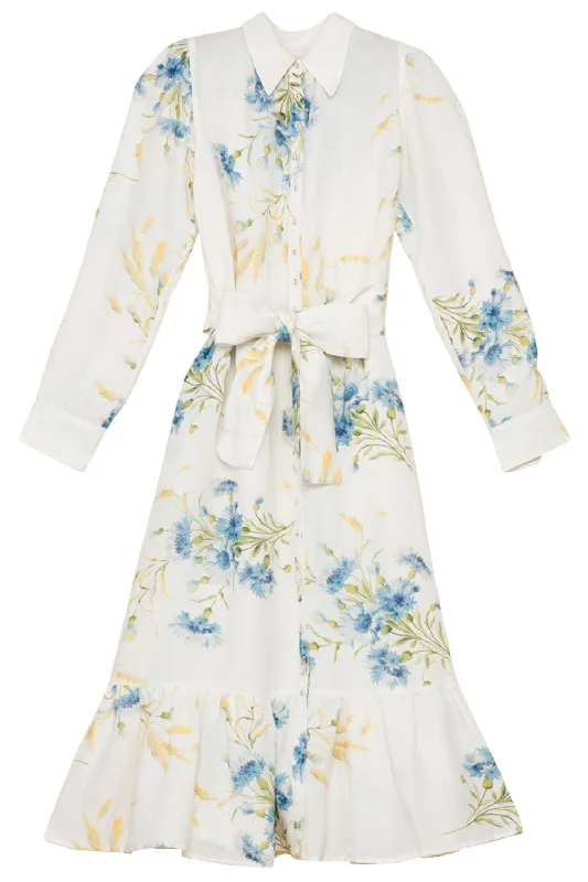 Floral Midi Shirt Dress