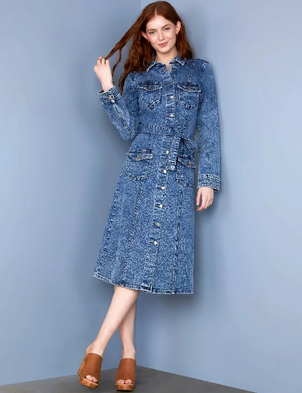 Cargo Denim Dress