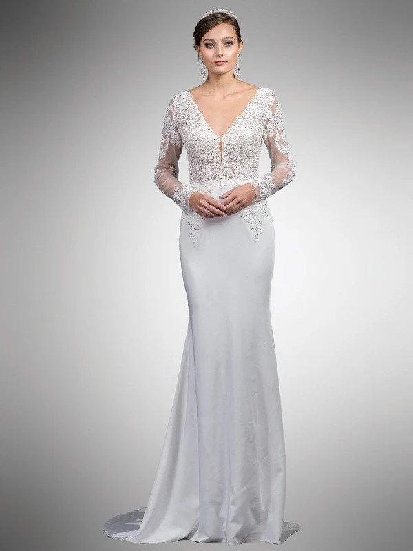 Dancing Queen Bridal 52 - Long Sleeve Lace Bridal Dress