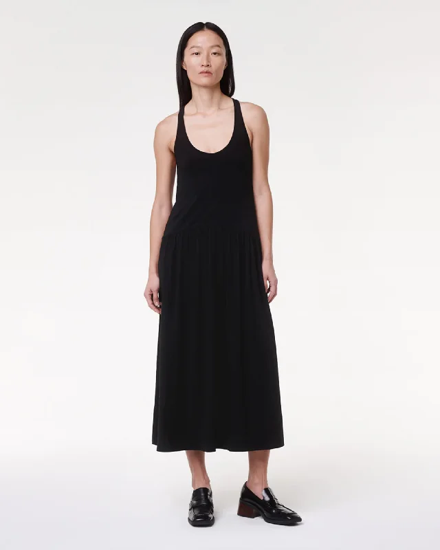 Dropwaist Gathered Tank Dress