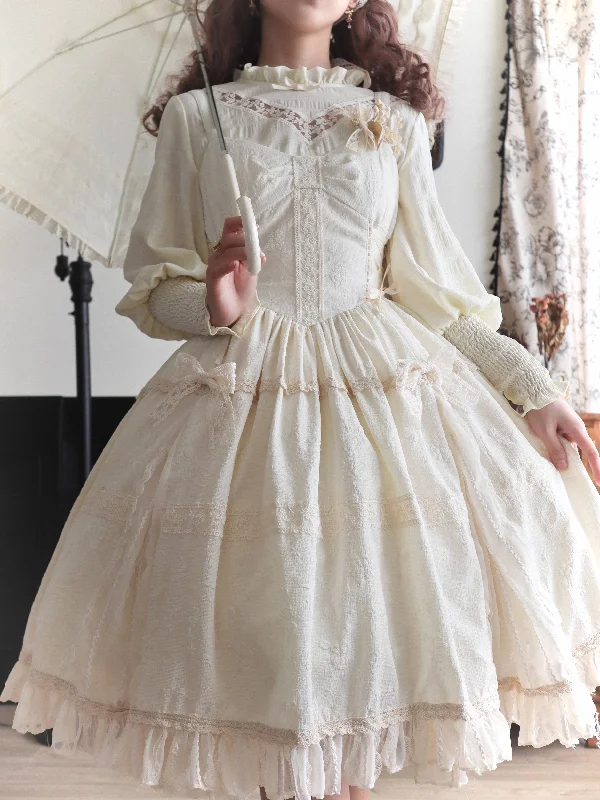 (Buyforme)White Tea Story~Elegant Black and White Lolita JSK and Blouse