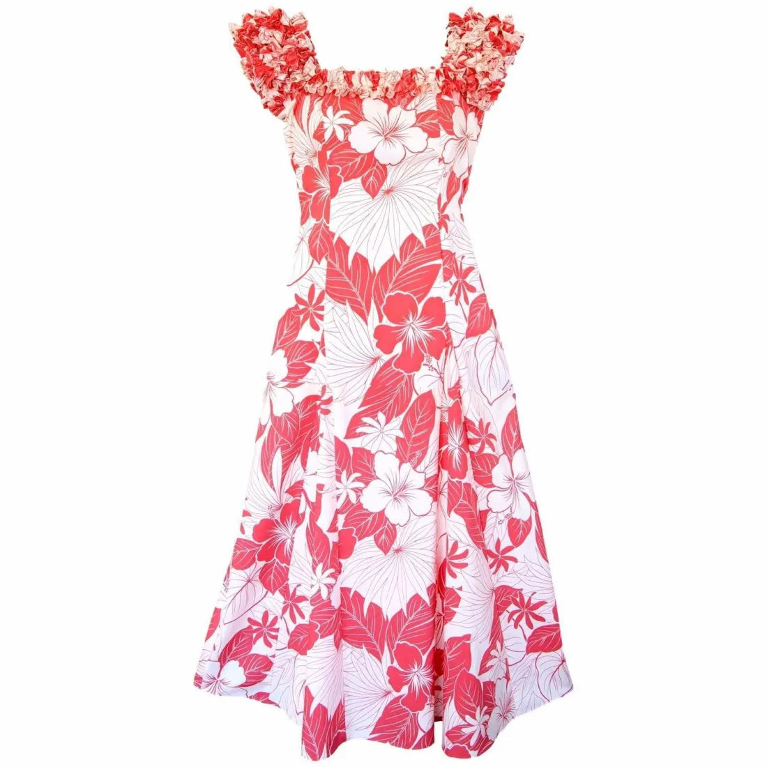 Haven Coral Leilani Hawaiian Muumuu Dress