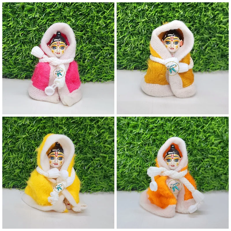 Laddu Gopal Dori Ponchu Pack of 4 [Random Color]