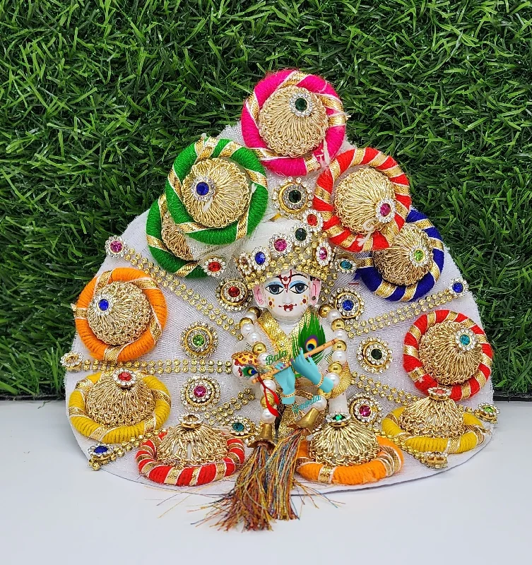 laddu gopal heavy dress with pagdi and patka