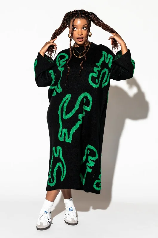 Rawr Means I Love You Oversized Knit Dress *RESTOCKED*