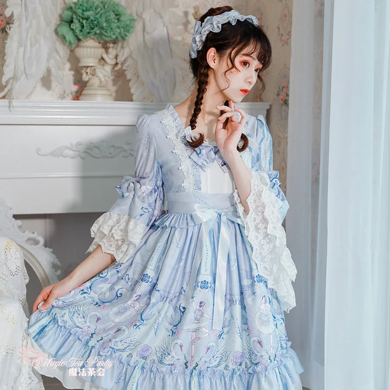 (Buyforme)Magic Tea Party~Swan Lake Daily Wear Lolita OP