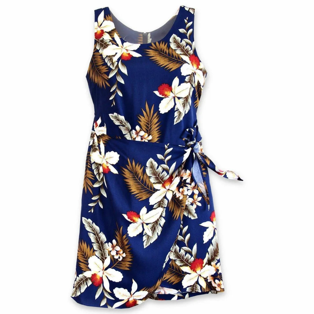 Majestic Blue Honi Hawaiian Dress