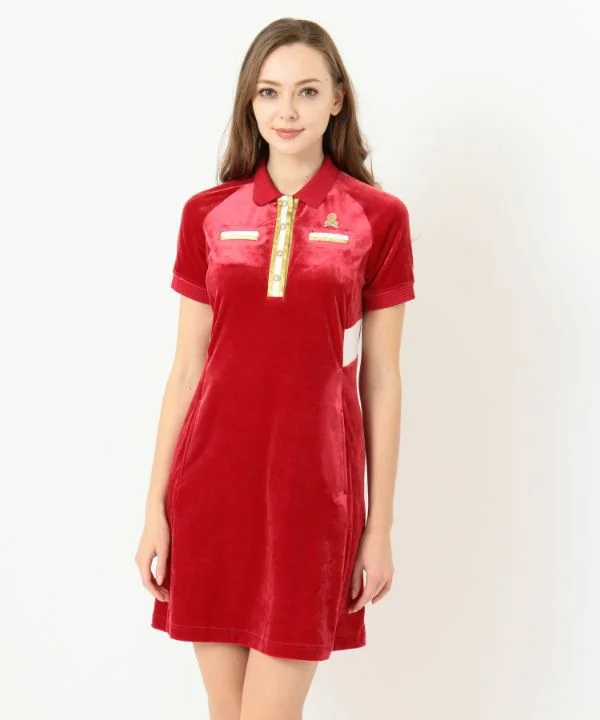 IP Velour Dress Polo | WOMEN