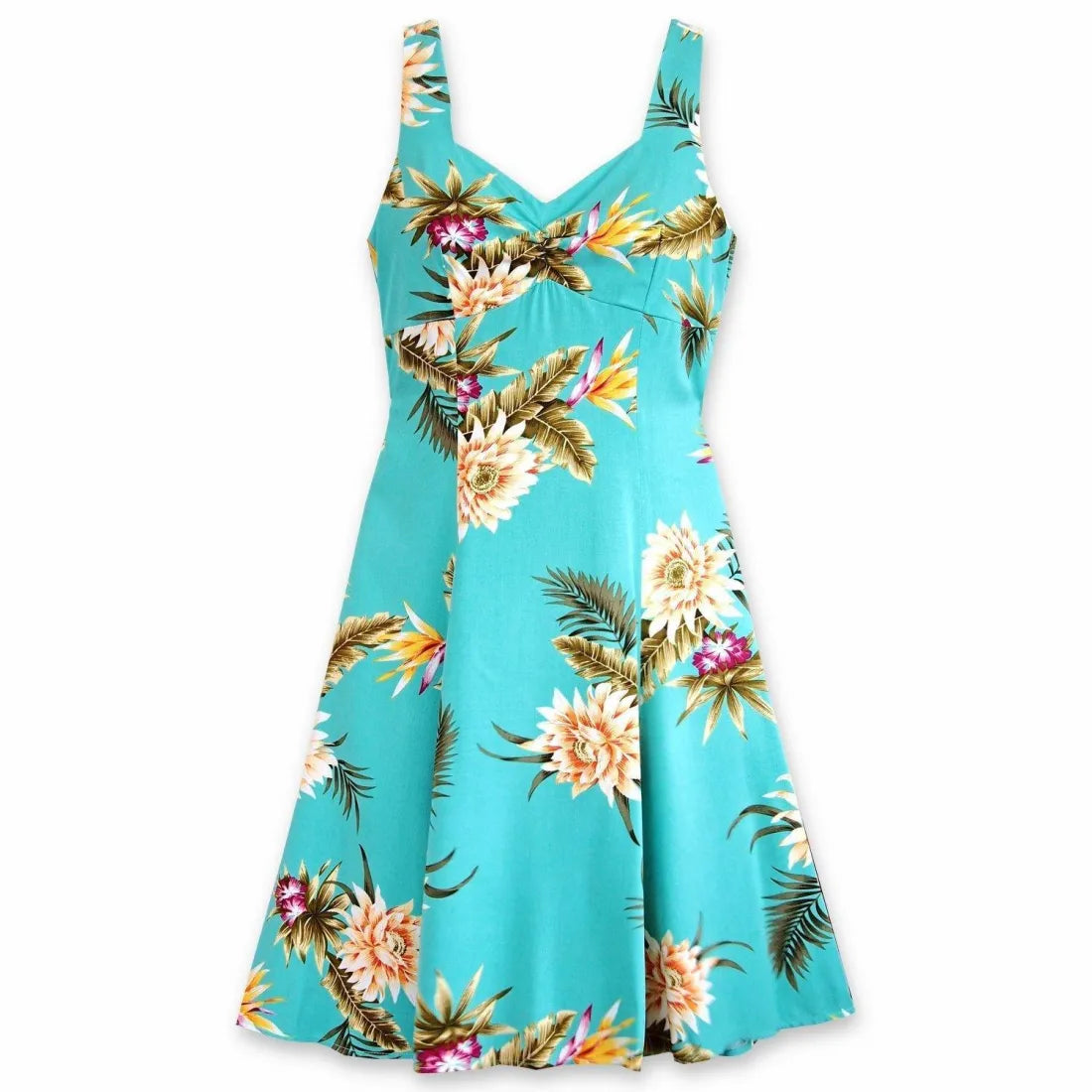 Mountain Green Molokini Hawaiian Dress