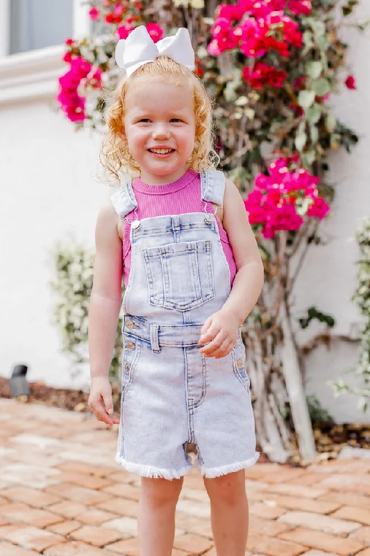 My Favorite Kid's Stretchy Shorts Overalls FINAL SALE