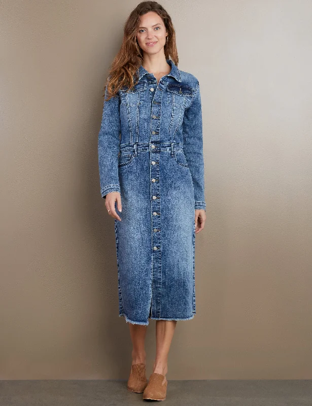 Piece Dyed Denim Dress