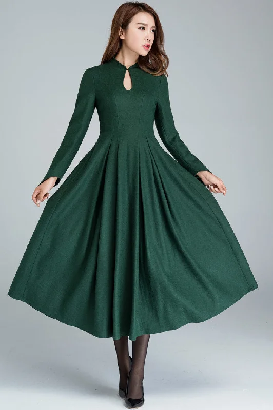 Vintage 1950s Fit and flare dress 1621#