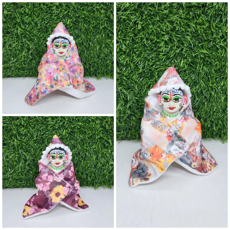 Winter Flower Print Ponchu Pack of 3 {Random Color}