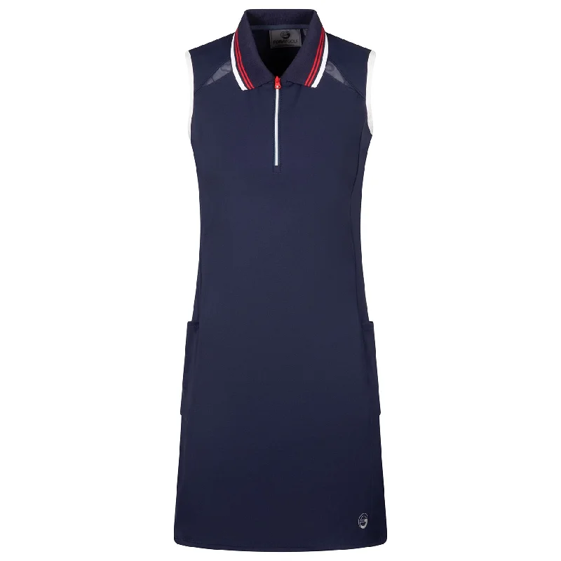 Womens America SL Dress Navy - SS23