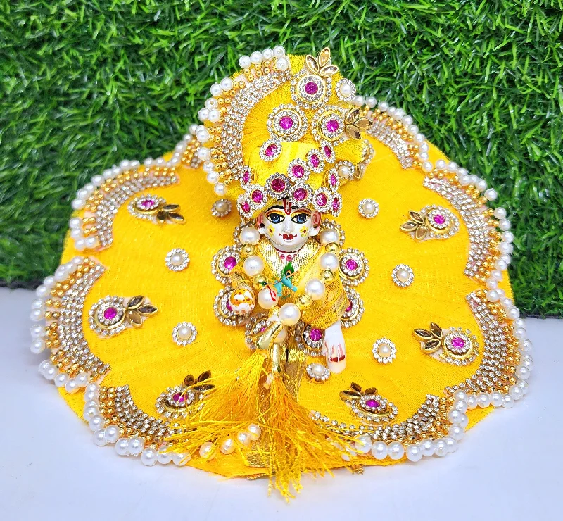 laddu gopal heavy dress with pagdi