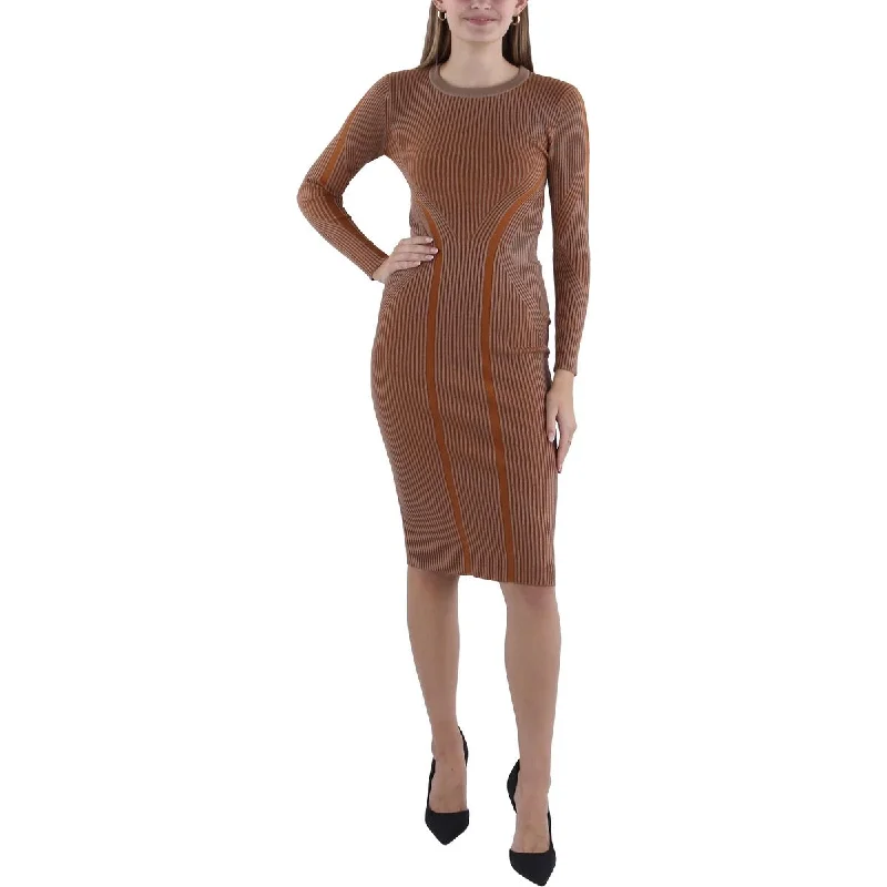 Simona Womens Ribbed Midi Bodycon Dress Bodycon Dress Summer