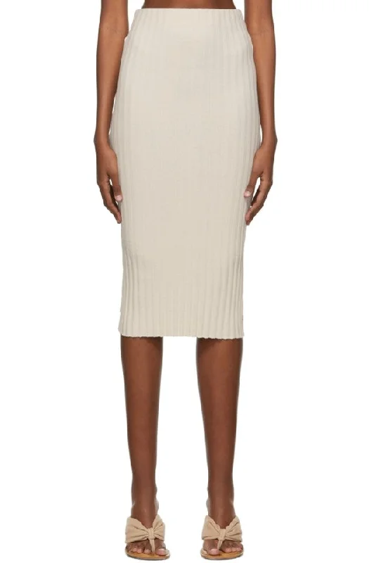 Capri Midi Skirt Oatmeal